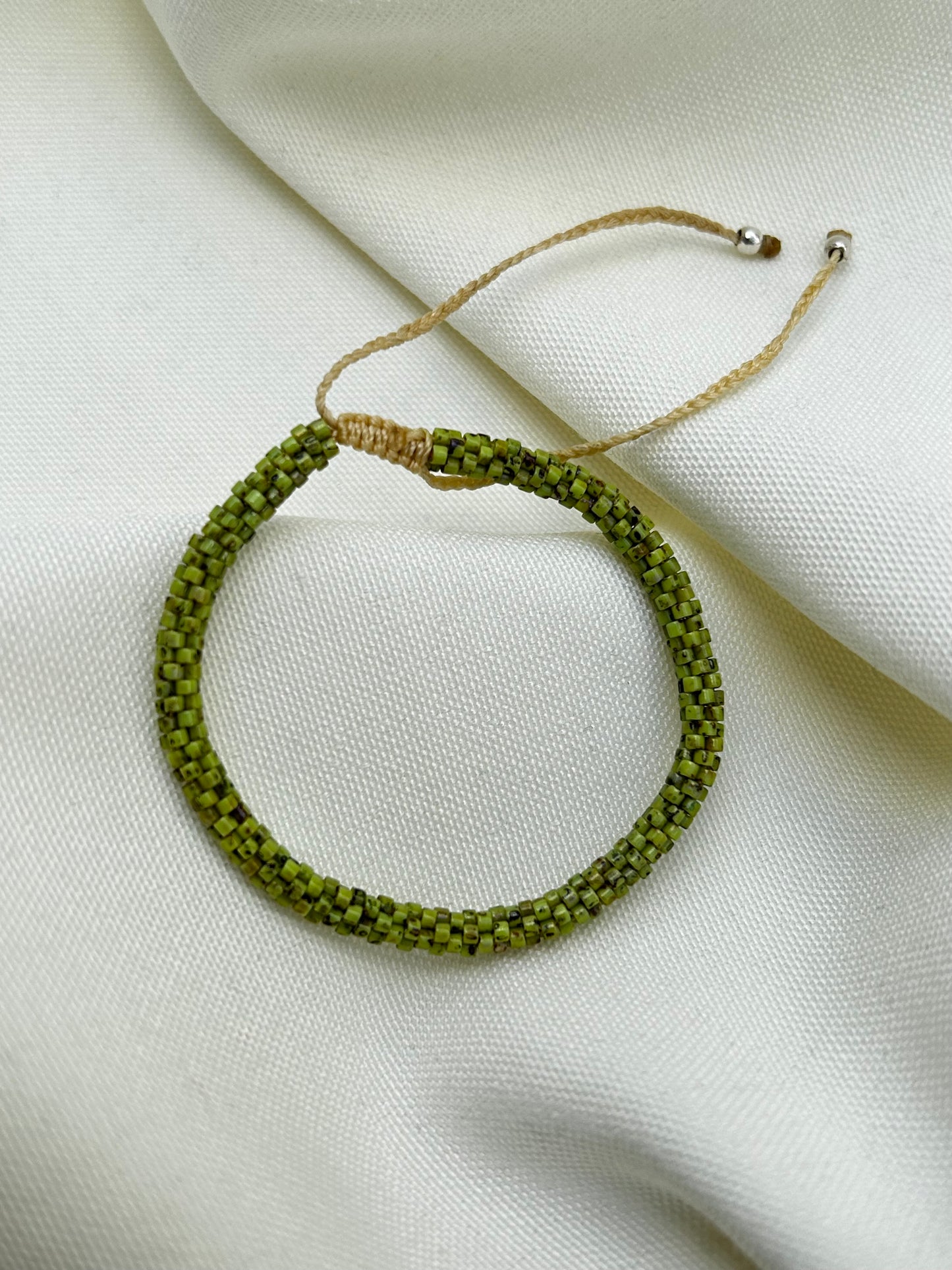 Pulsera Miyuki redonda PICASSO verde