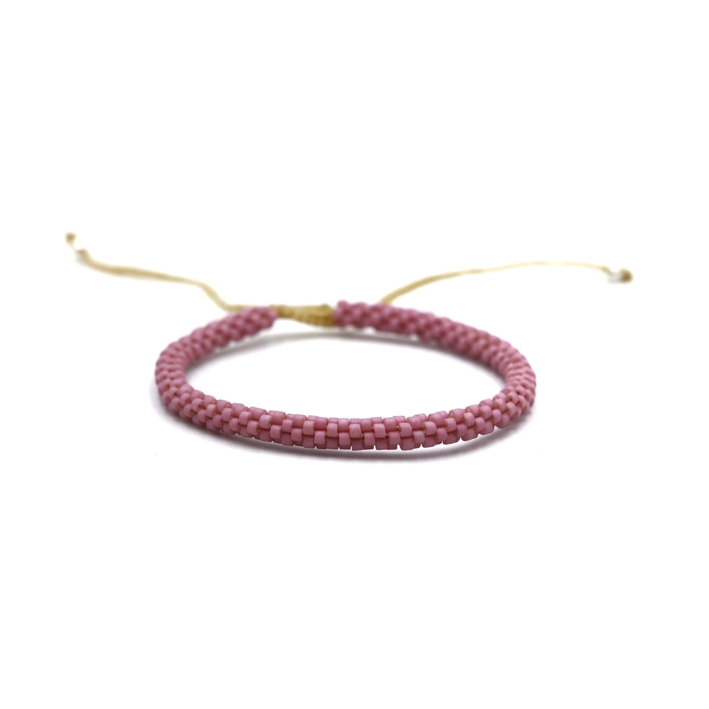 Pulsera MIYUKI redonda lila pastel